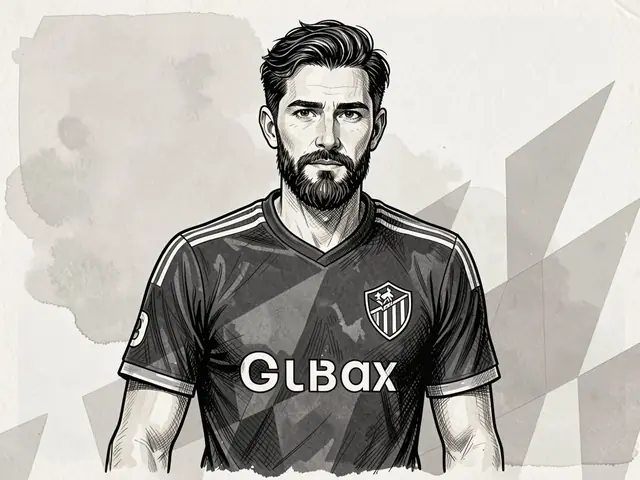 FC Dynamo Barnaul player in dark kit with GLBAX sponsor, looking straight ahead.