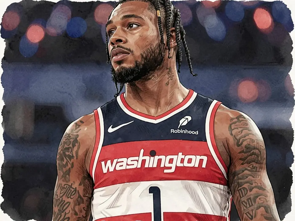Cam Whitmore in Washington-Trikot Nummer 1, Tattoos auf den Armen