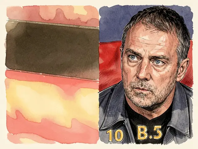 Лицо Месси в стиле акварели. На футболке Аргентины номер 10 и инициалы B.5. Фон — цвета флага Аргентины.