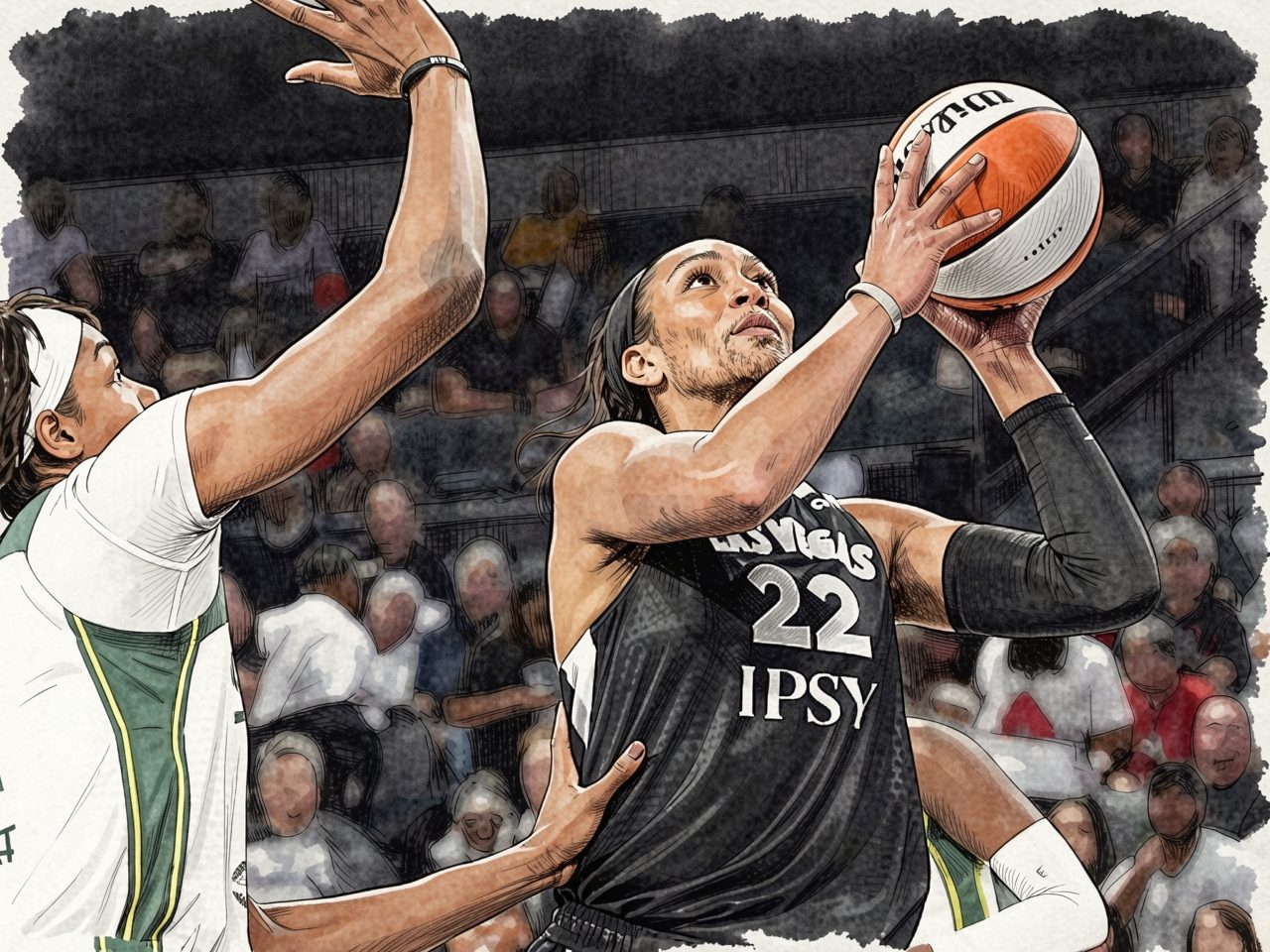 A'ja Wilson First in WNBA History With Multiple 1,000-Point Seasons