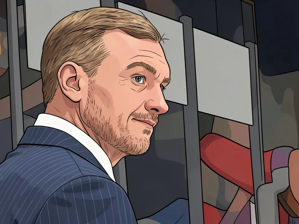 Torpedo head coach Isakov in a blue suit sits on the bench and looks towards the pitch after the win over Avangard.