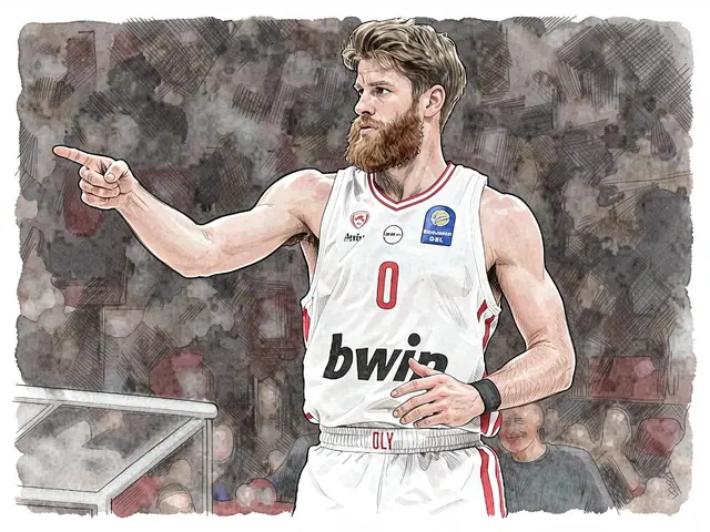 Thomas Walkup in Dubai jersey points during EuroLeague game