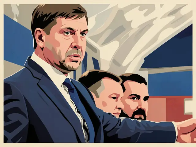 Тренер «Лады» Павел Зубов во время матча КХЛ объясняет тактику у бортика.
