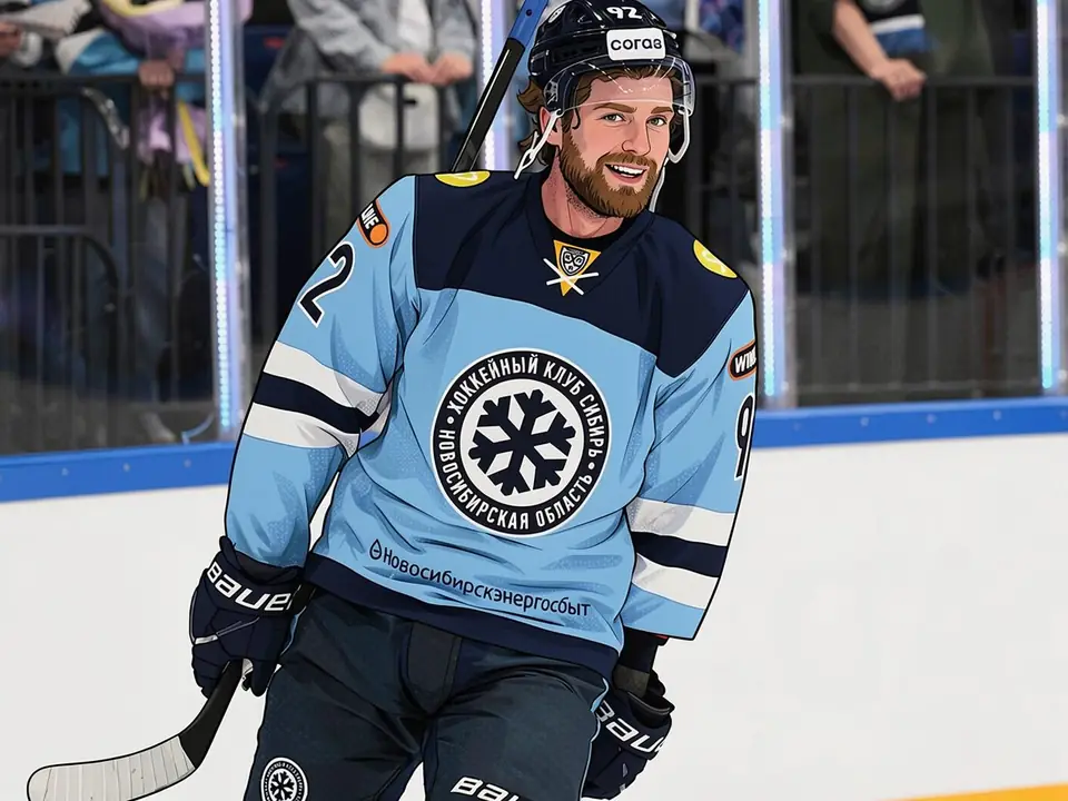 Sibir-Trainer Lüsenkow auf dem Eis nach dem Spiel