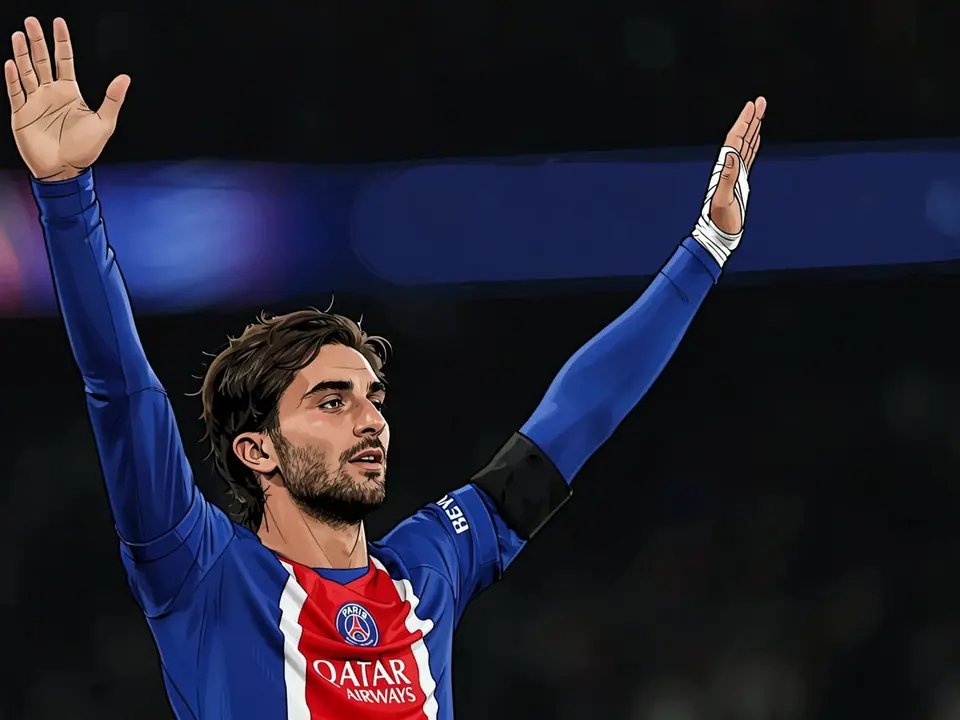 Ferran Torres in PSG-Kit hebt Arme zum Feiern seines Hattricks in der Champions League