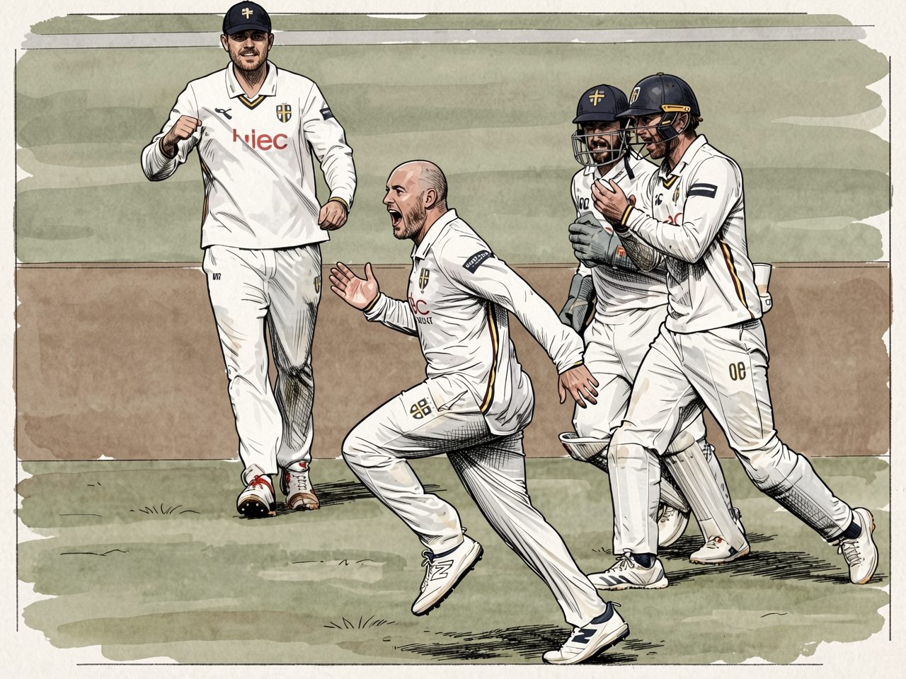Zuschauer auf den Tribünen eines Cricket-Stadions