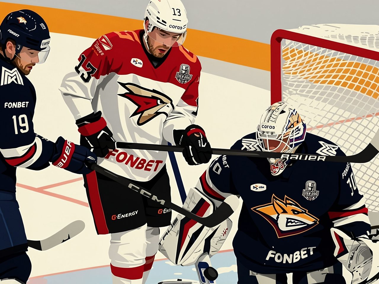 Avangard Beats Metallurg 3:2 After Third-Period Brawl