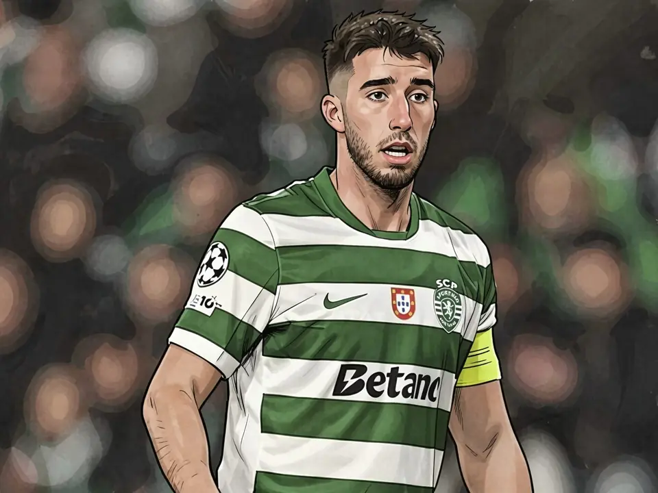 Gonçalo Inácio im Trikot von Sporting Lissabon im Spiel