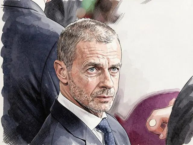 Президент УЕФА Александр Чеферин на официальной встрече