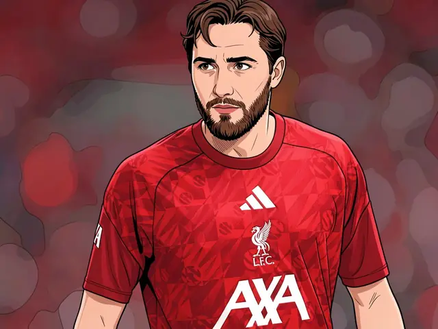 Liverpool-Spieler in rotem Trikot auf dem Platz