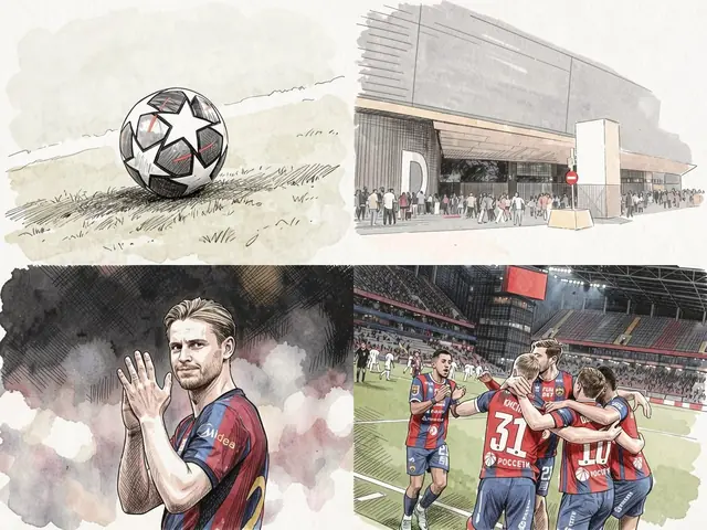 CSKA-Spieler feiern ein Tor im Stadion