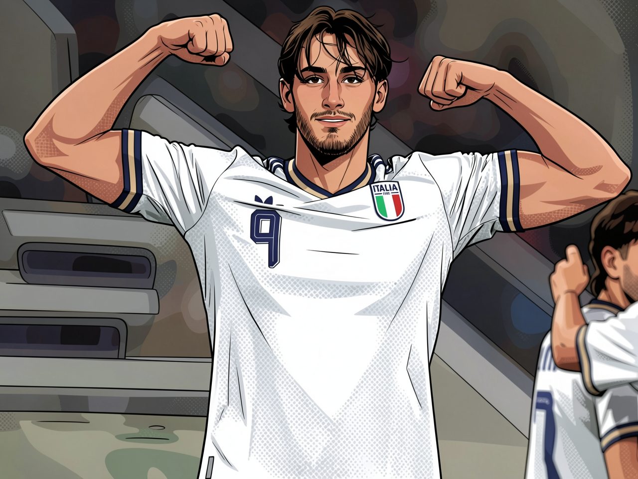 Pio and Sebastiano Esposito start together for Italy