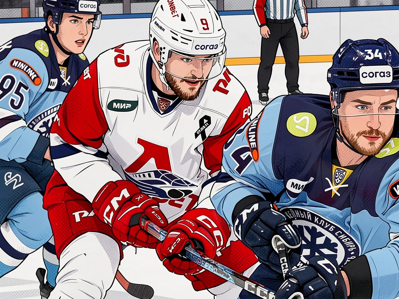 Lokomotiv gegen Sibir startet mit Schweigeminute