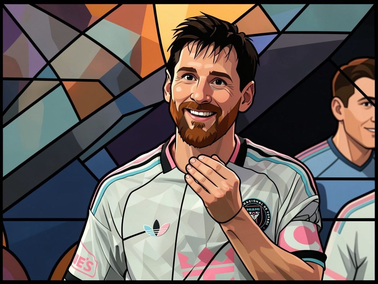Lionel Messi im Inter-Miami-Trikot klatscht nach dem Spiel