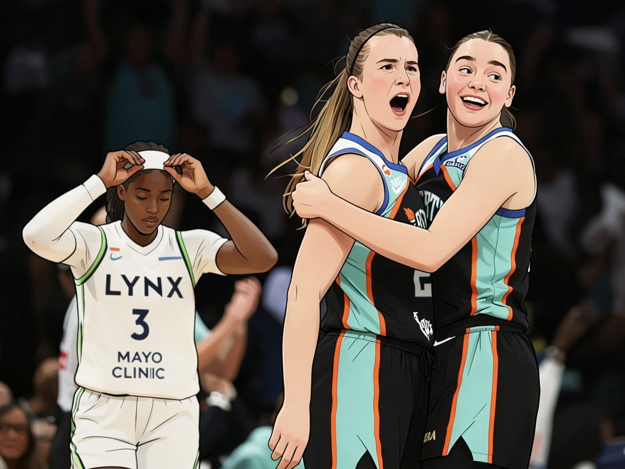 Liberty stun Lynx to reach WNBA semi-finals