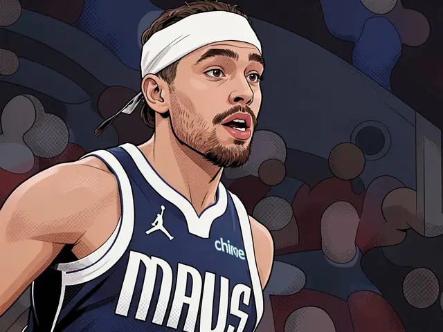 Райан Нембхард в синей форме «Даллас Маверикс» с надписью «MAVS» на груди