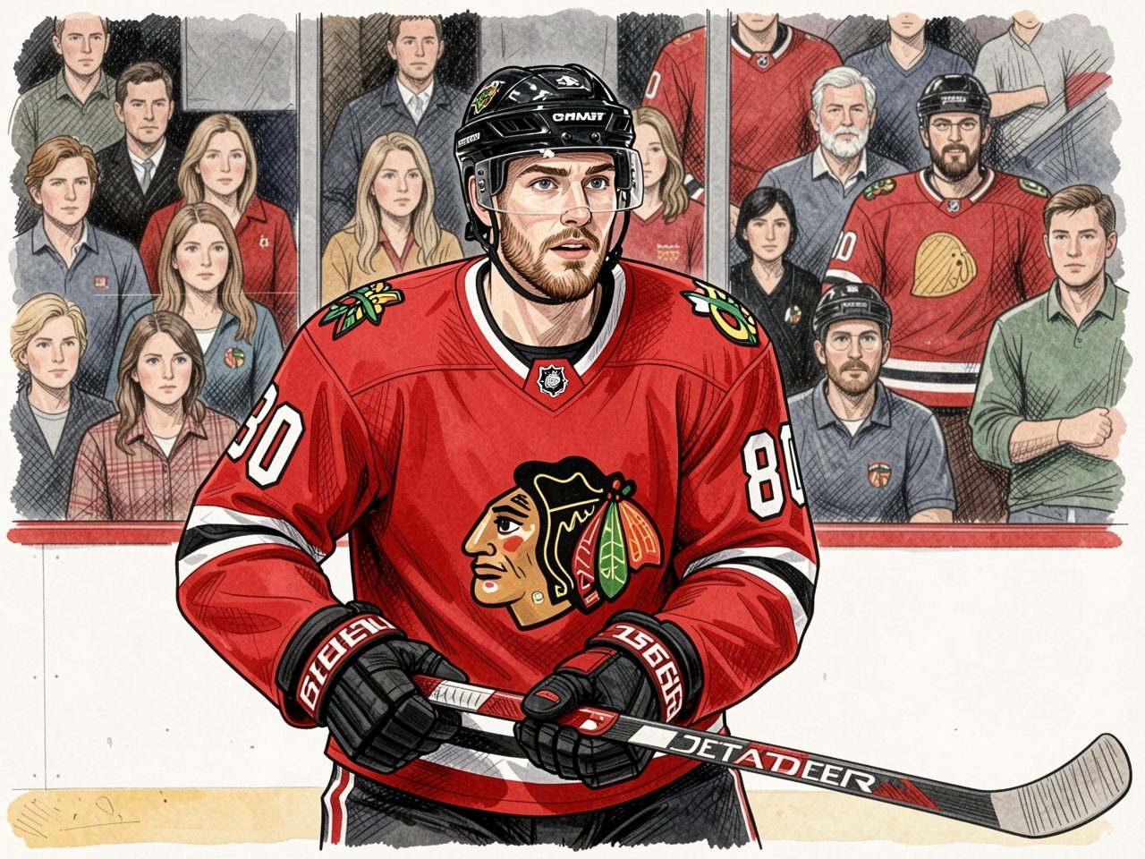 Roman Kantserov Makes NHL Debut for Blackhawks