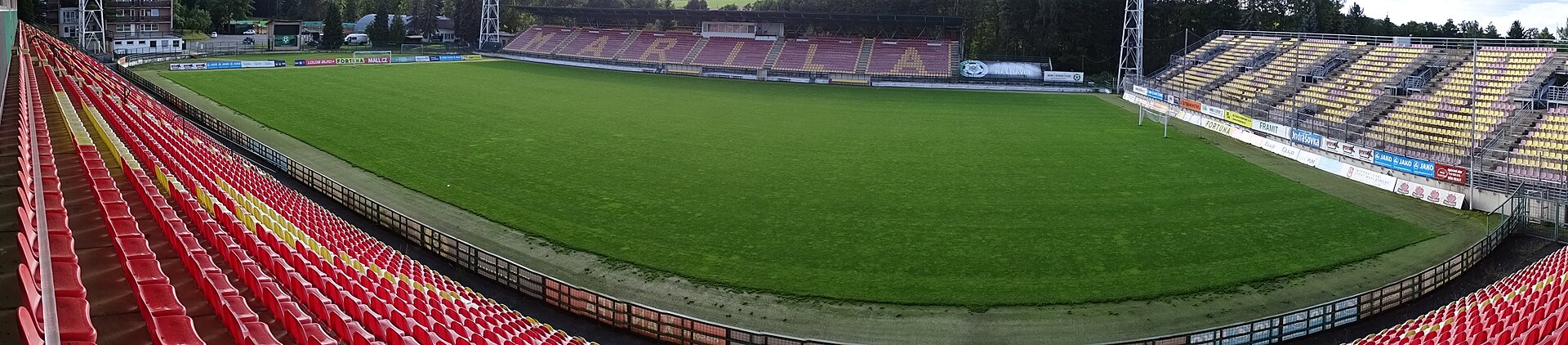 panoramatický pohled na stadion