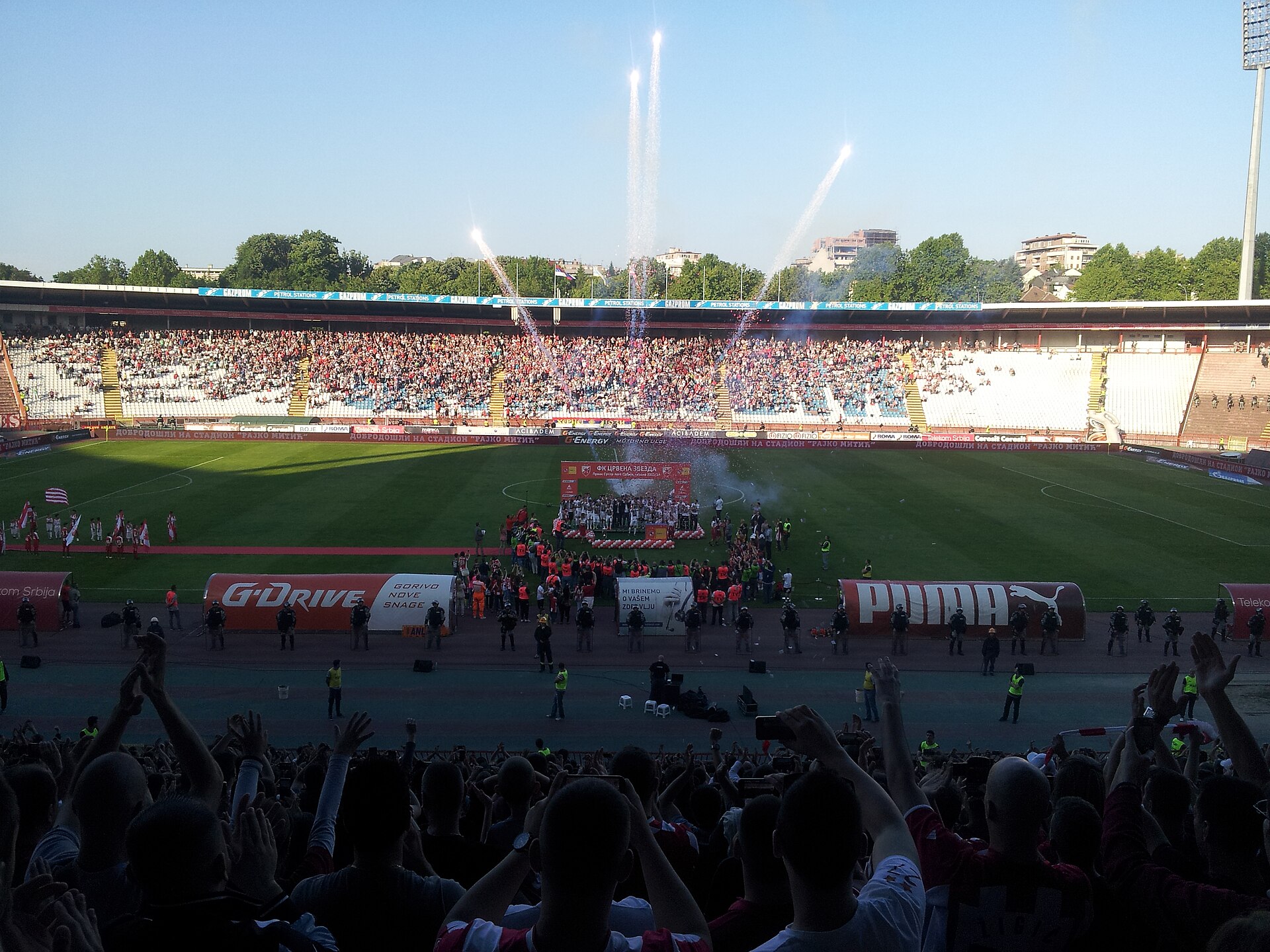 FC Red Star-champs of Serbia 2016.
