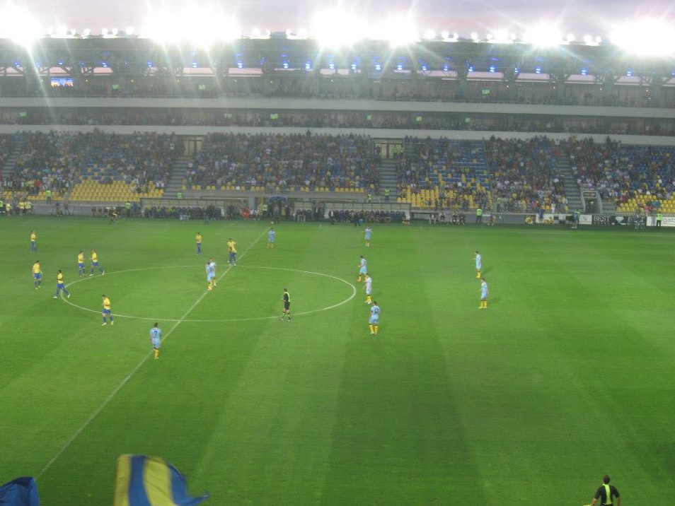 Ilie Oană Stadium, during a Liga I game hosted by Petrolul Ploiești