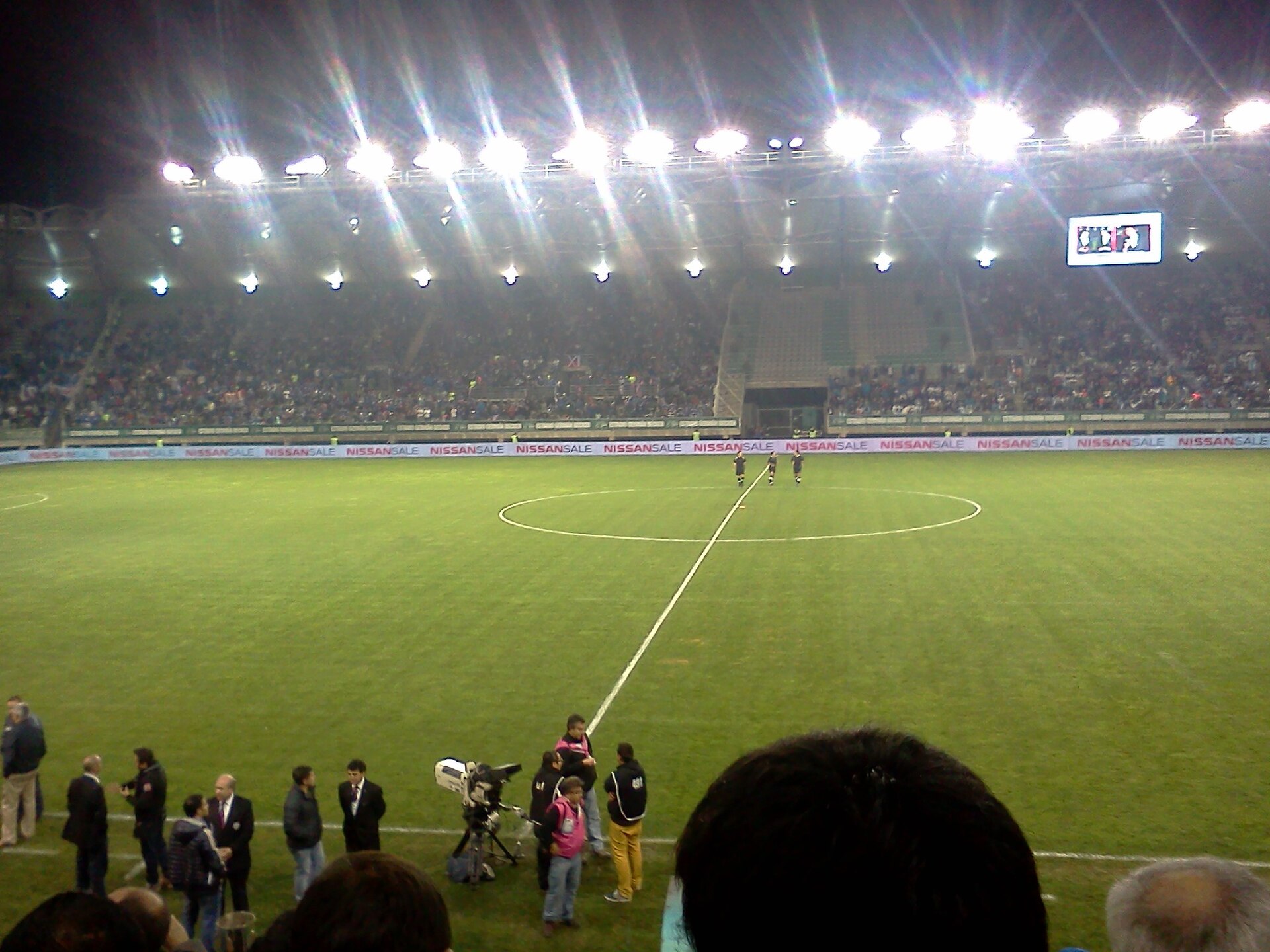 El Estadio Bicentenario Germán Becker de Temuco recibiendo la final de Copa Chile 2012/13, en el Clásico Universitario.