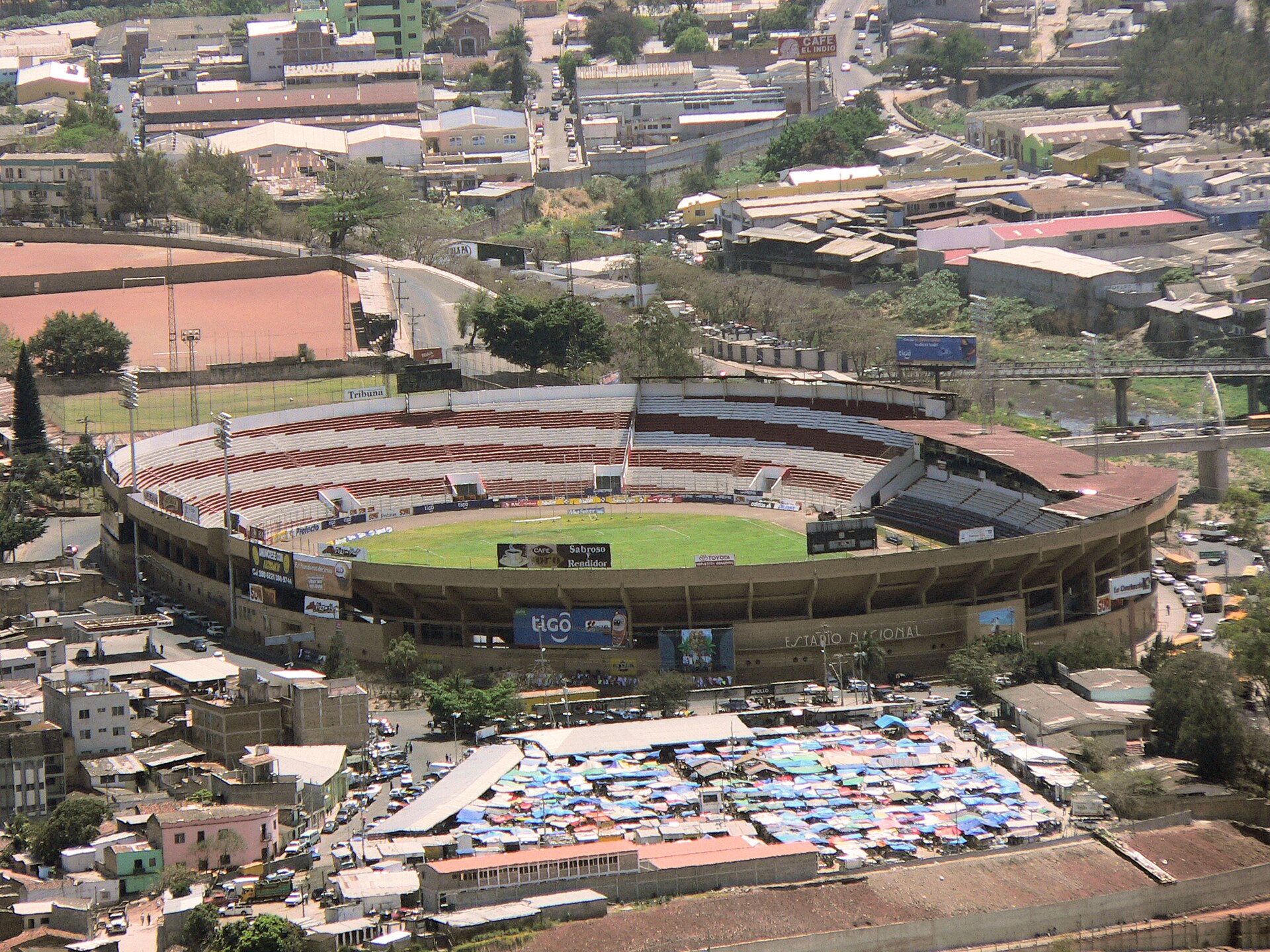 The national stadium of Honduras in Tegucigalpa (Estadio Nacional de Tegucigalpa) also known as Estadio Tiburcio Carías Andino.