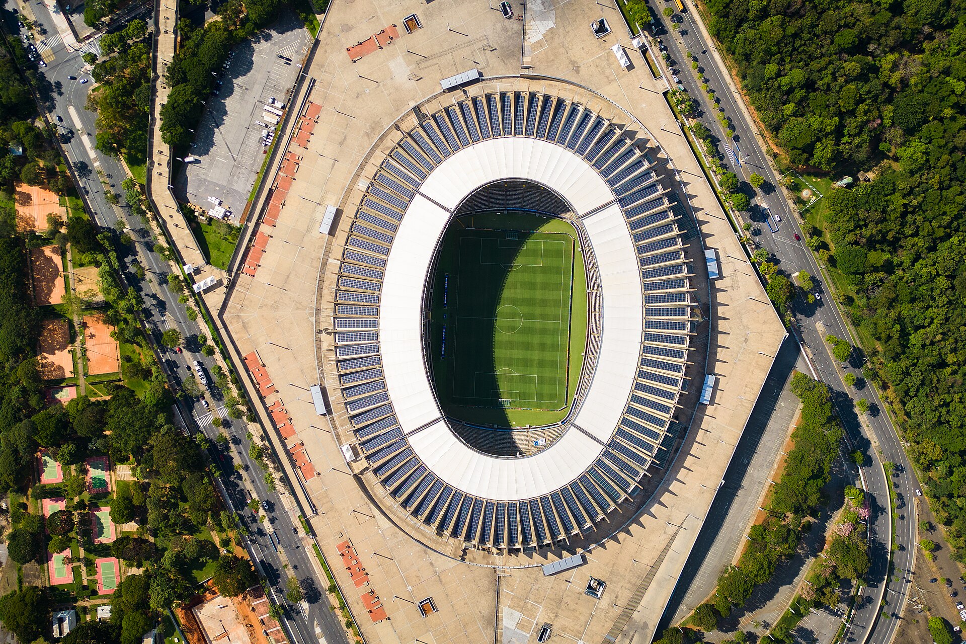 estádio em Belo Horizonte, Minas Gerais, Brasil