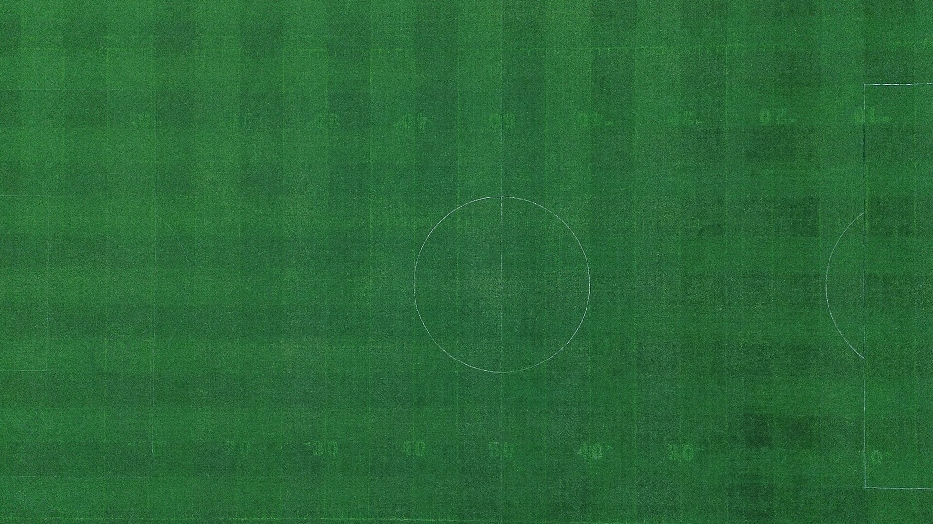 Aerial shot of the field at the Olympic University Stadium, Ciudad Universitaria, Coyoacán, Mexico City, Mexico.