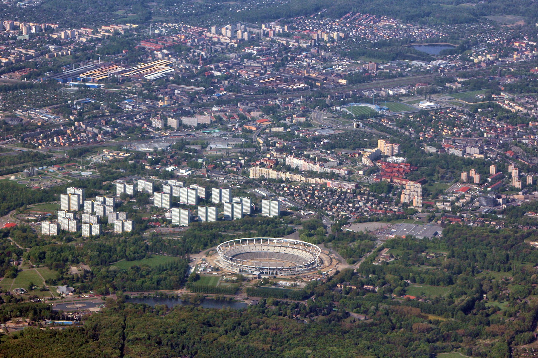 Silesian Stadium in Chorzów, Poland.
