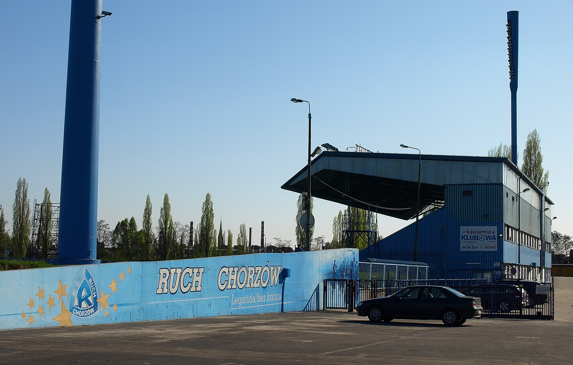 Graffiti na stadionie Ruchu Chorzów