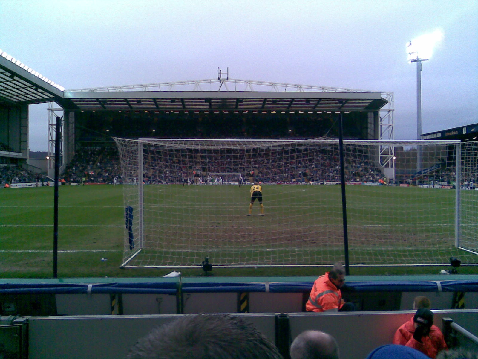 Blackburn Rovers 0 - 0 Everton, Saturday 2nd February 2008. View from away section (Darwen End)