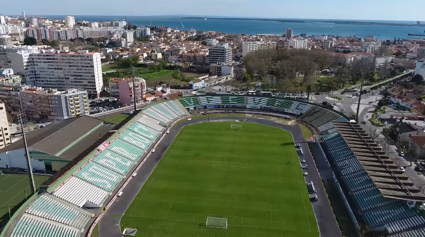 Vista aérea do estádio.