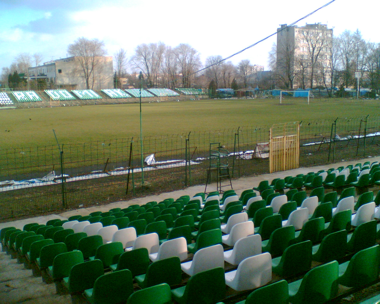 Biało - zielony Stadion Radomiaka