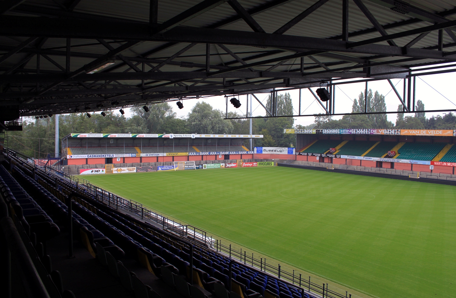 Picture of the Daknam Stadium in Lokeren, made in 2011