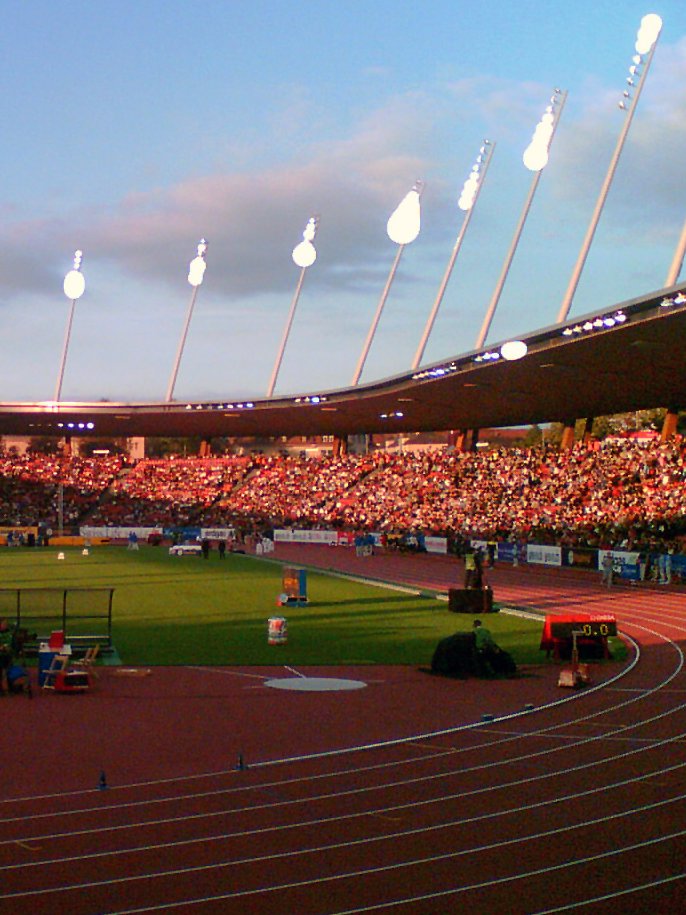 Annual athletics meeting Weltklasse Zürich in the new stadium Letzigrund before the opening ceremony