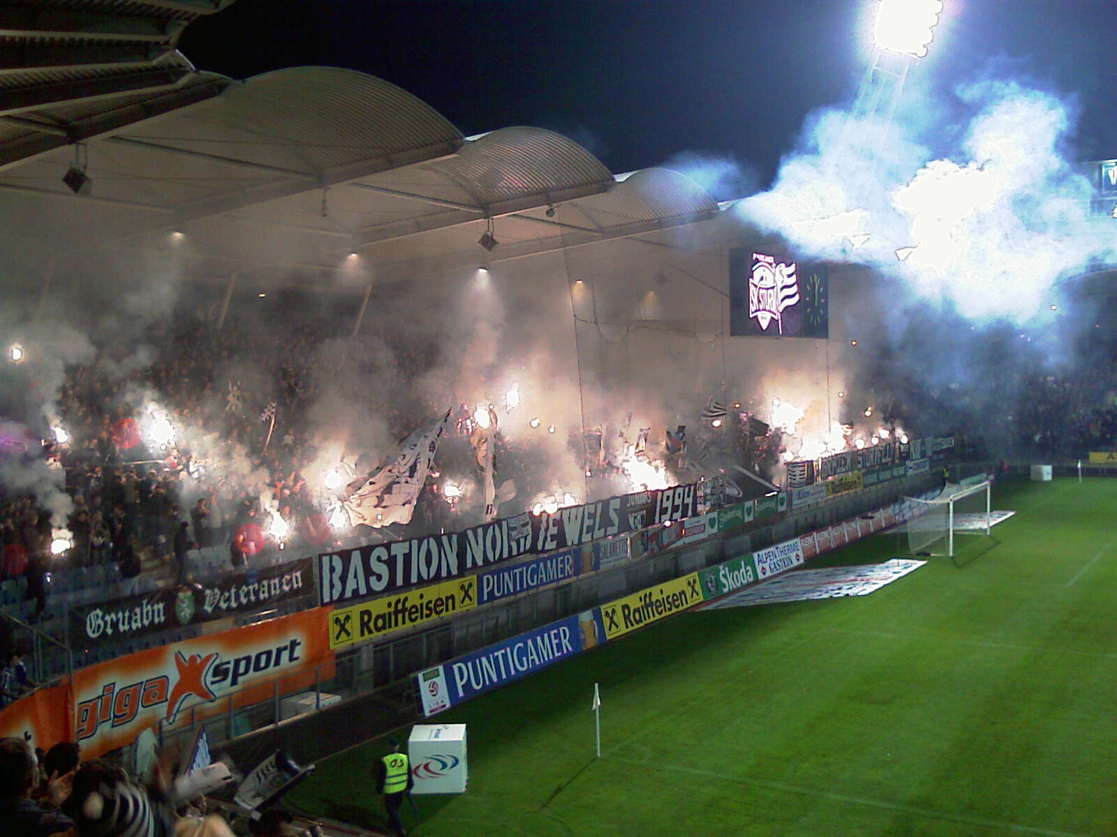 Choreographie der Fanklubs des SK Sturm Graz