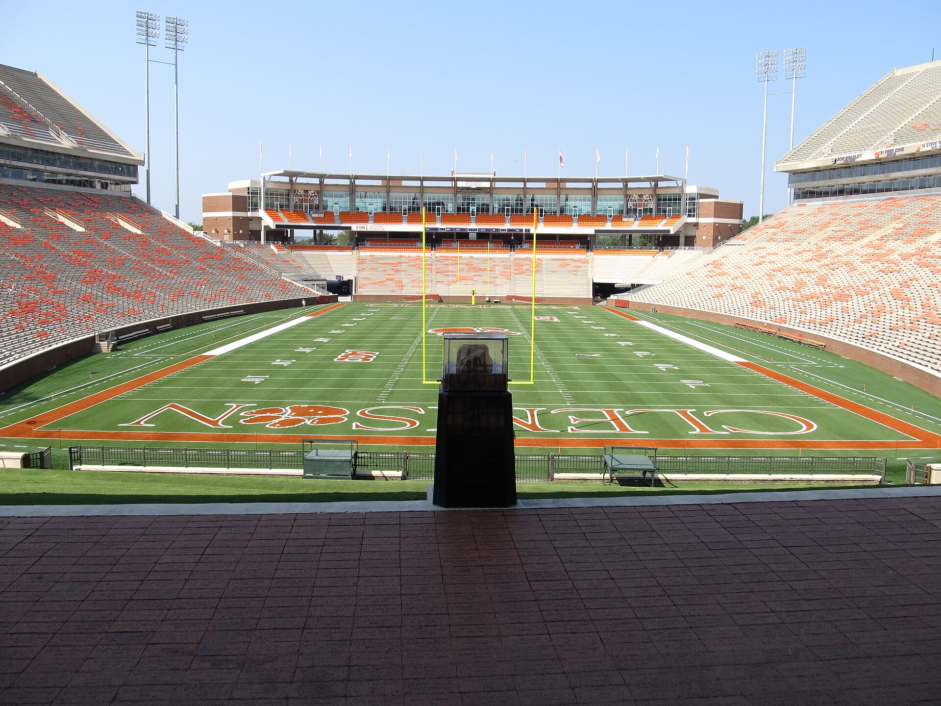 In the early 1960s, "Howard's Rock" was given to then head coach Frank Howard by a friend, Samuel Columbus Jones (Clemson Class of 1919). It was presented to Howard by Jones, saying "Here's a rock from Death Valley, California, to Death Valley, South Carolina." Howard didn't think anything else abou
