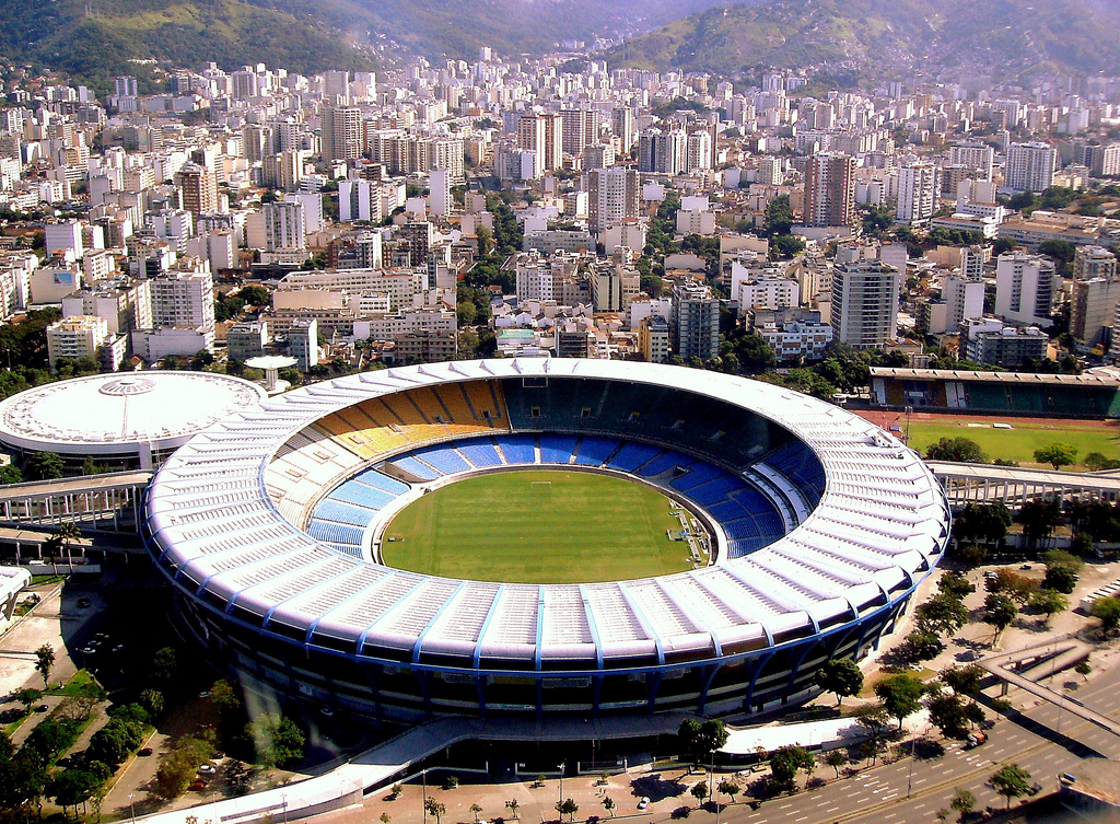 Foto da minha viagem de helicóptero pelo Rio — Estádio do Maracanã + Maracanã (bairro).