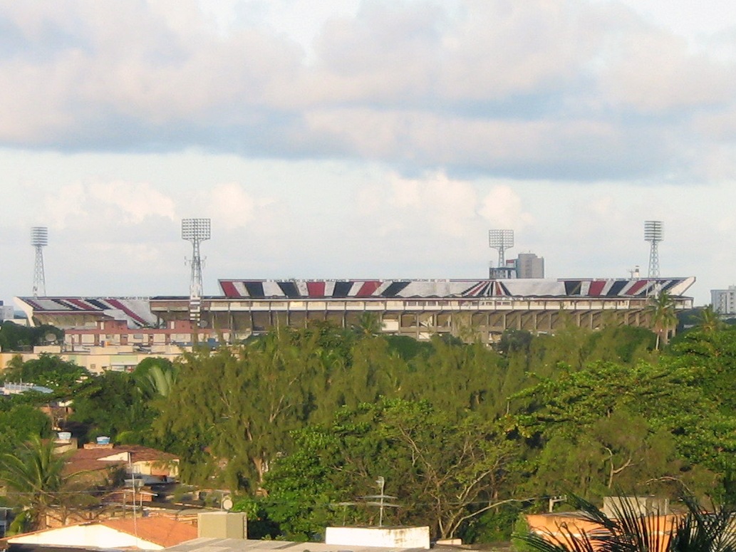 Stadium of Santa Cruz FC in Recife, Brazil. Taken from Alto do Zé do Pinho hill.