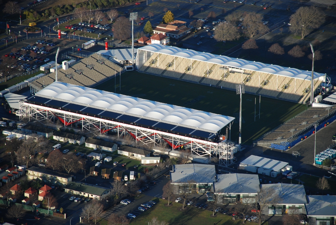 Helicopter flight over Christchurch in July 2012.