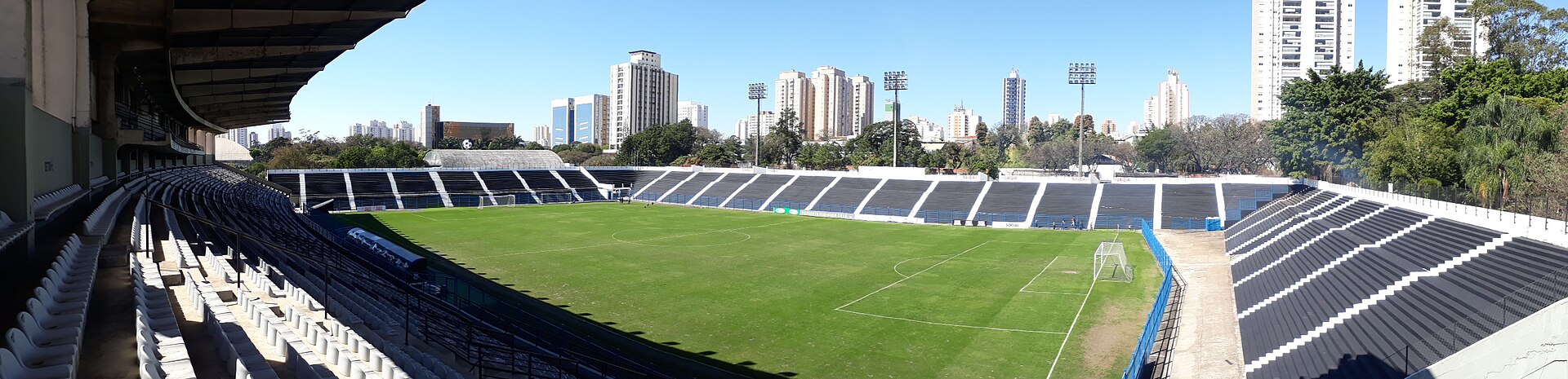 Estádio Alfredo Schürig, localizado no Parque São Jorge, sede social e administrativa do Corinthians