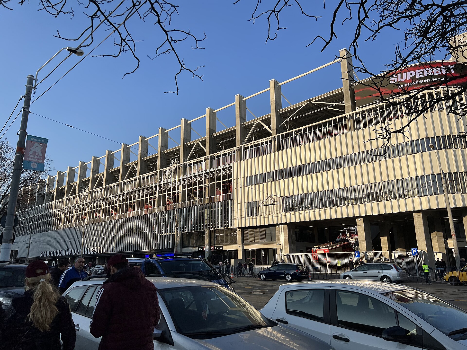 Rapid Arena seen from outside on inauguration day, 26 March 2022.