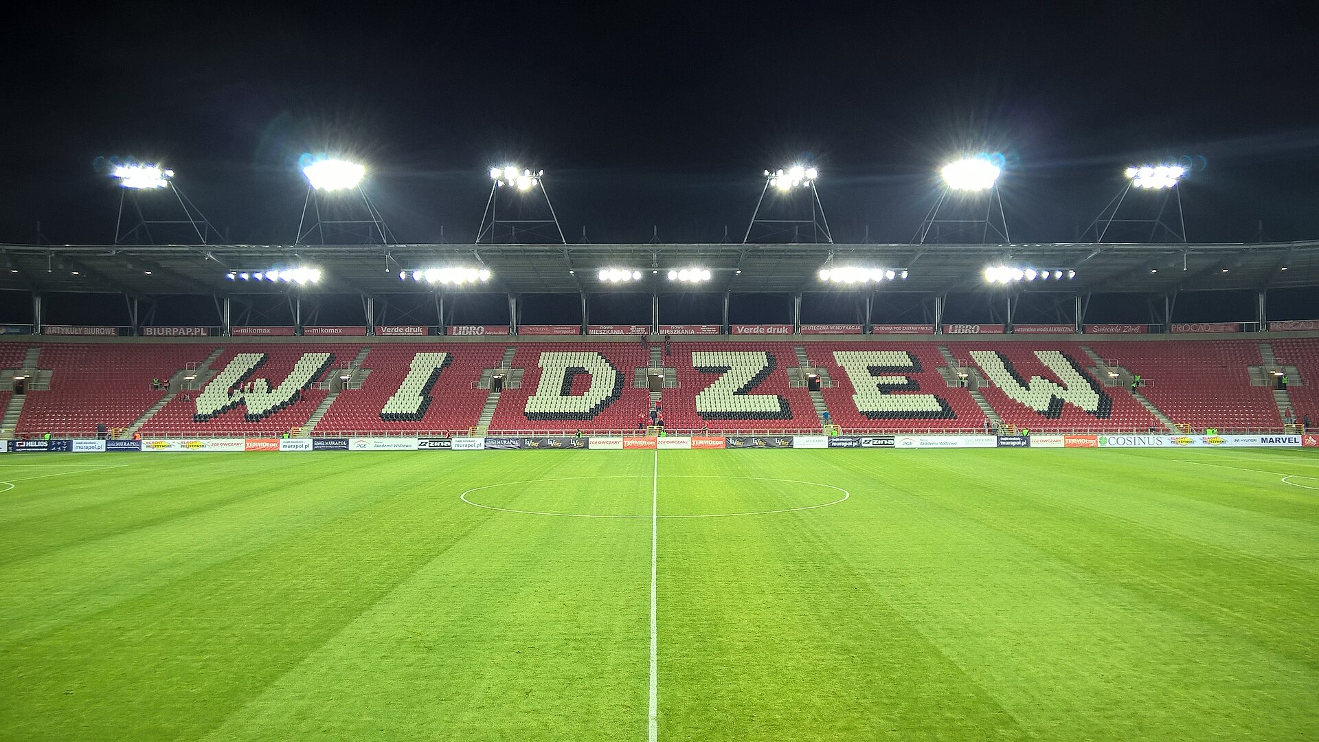 Nowy stadion Widzewa Łódź - trybuna C (sierpień 2017)