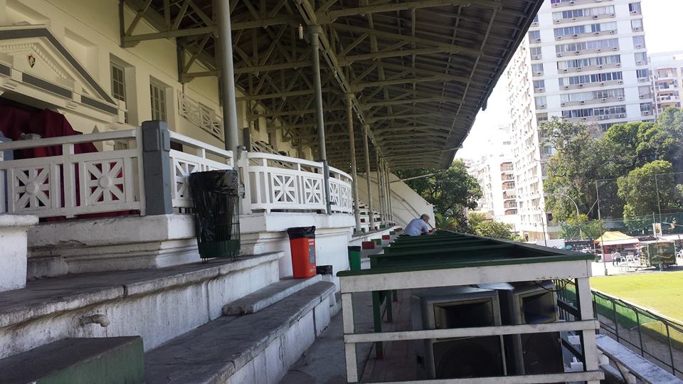 Foto do Estádio de Laranjeiras, do Fluminense Football Club, que completará 100 anos em 11 de maio de 2019.