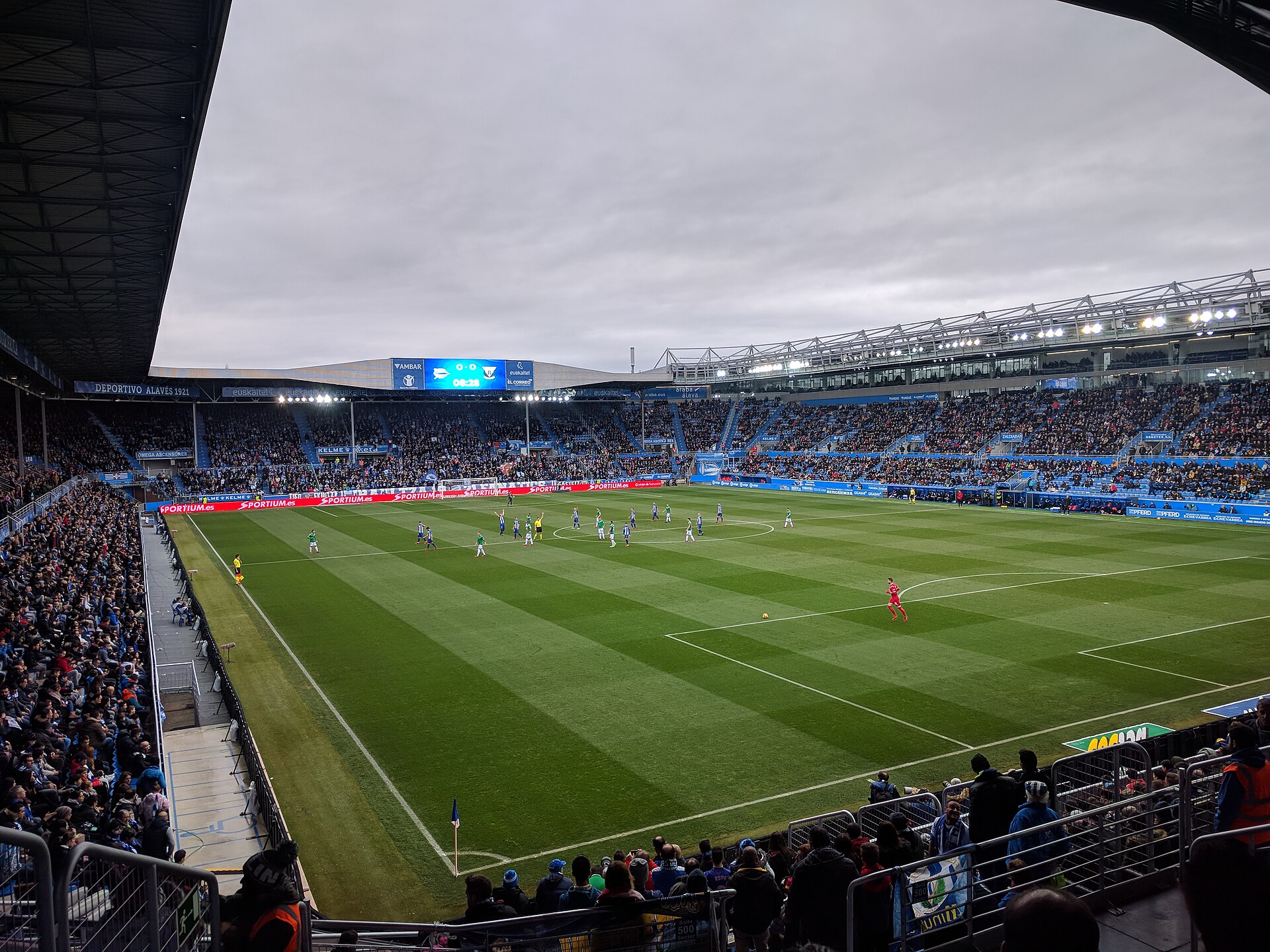 Match of Primera División, LaLiga 2017-18, Deportivo Alavés 2:2 CD Leganés, Mendizorroza