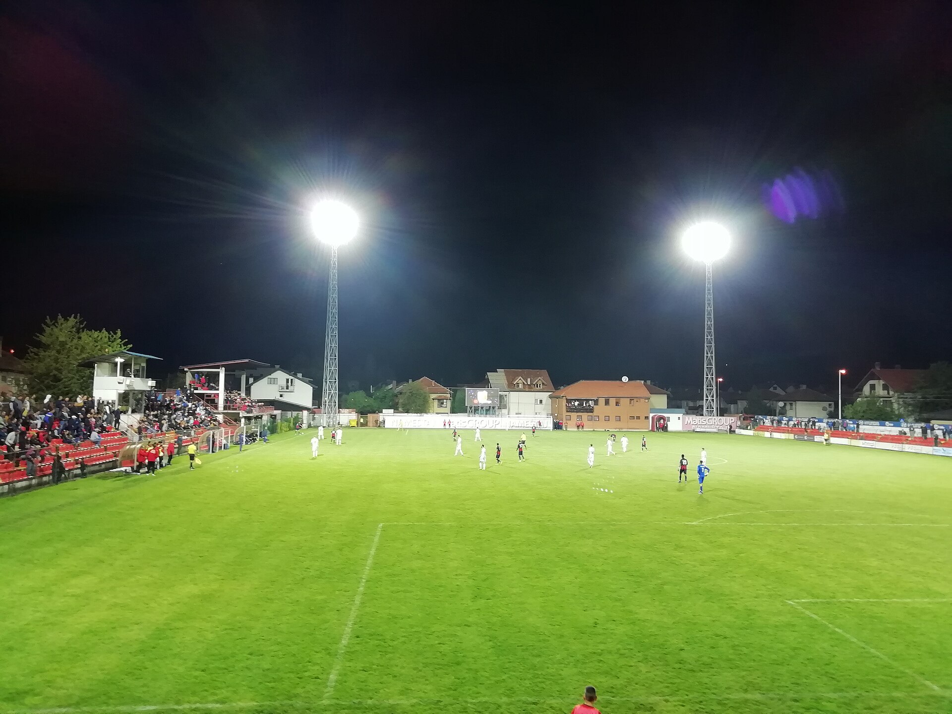 View from South Stand of Ivanjica Stadium, April 2019