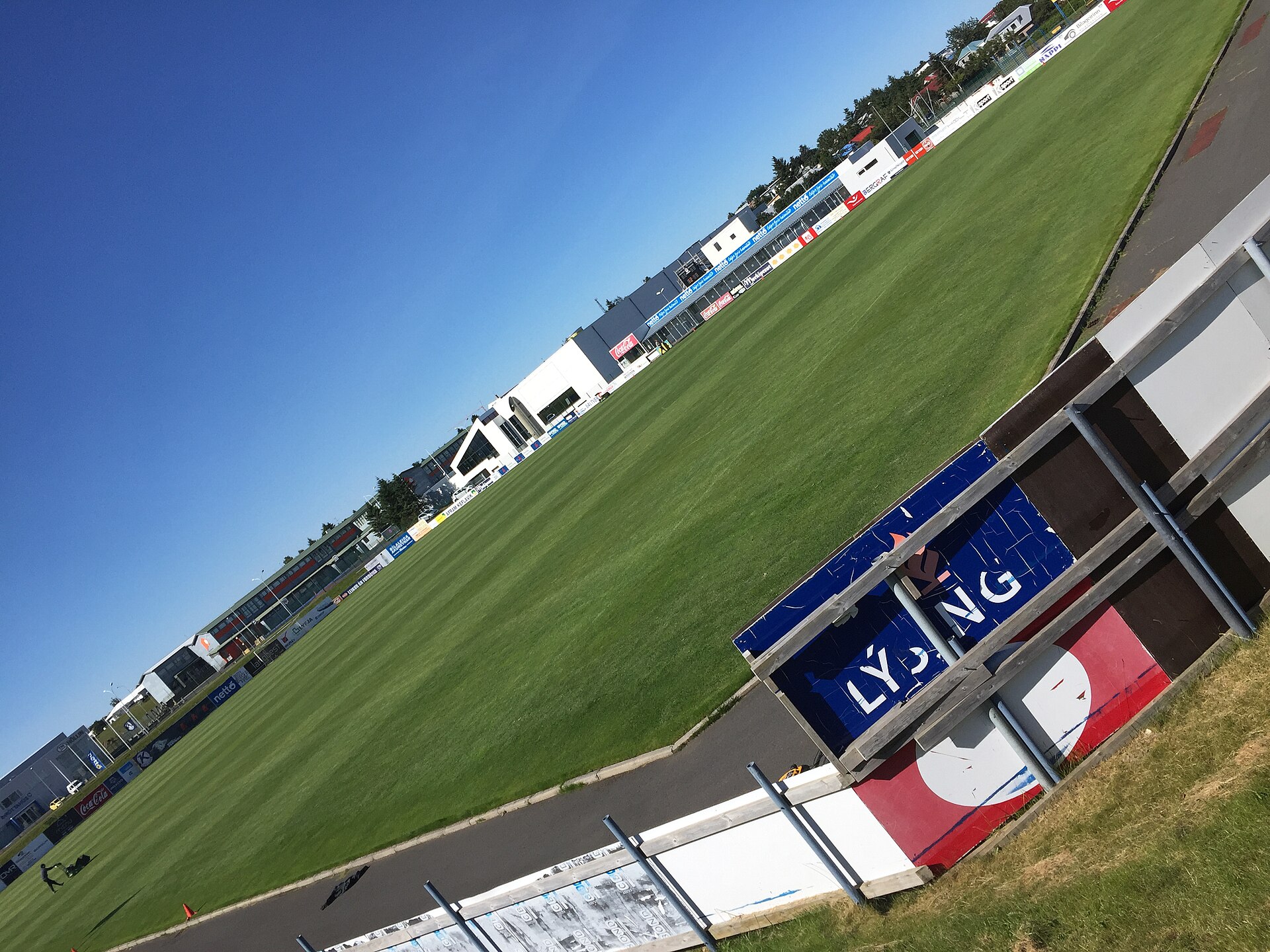 Keflavíkurvöllur is a multi-use stadium in Keflavík, Iceland.[1][2] It is currently used mostly for football matches. Keflavík Football Club plays there. The stadium holds 4,000. The stadium is currently called Nettó-völlur after one of the club's sponsor, Nettó. In October 2009 the grass had to be 