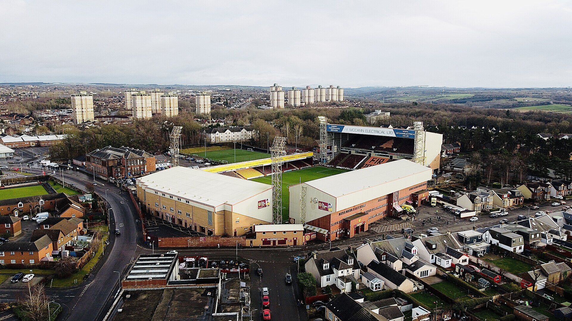 Venue, where Scottish club Motherwell play their home matches in the domestic league.
