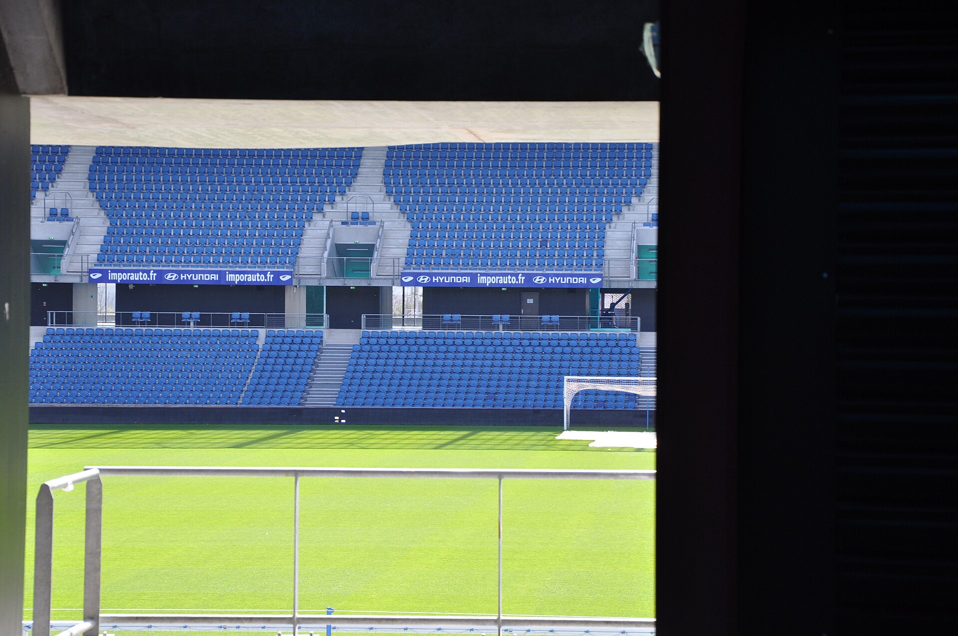 Interior of stadium in Normandy (France)