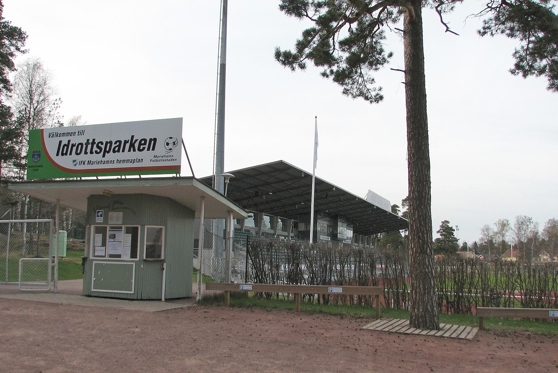 Idrottsparken or Wiklöf Holding Arena in Mariehamn, Åland islands.